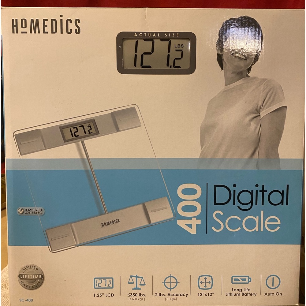 Homedics digital battery operated scale